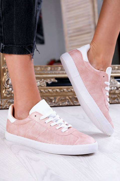 pink colour sneakers