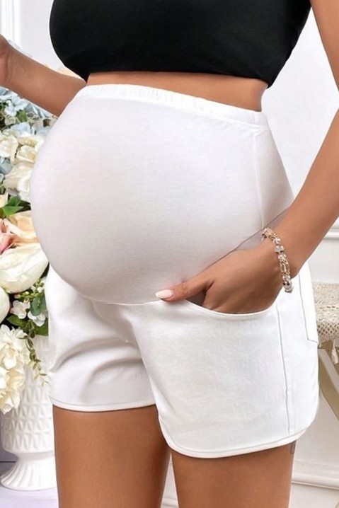 Kratke pantalone za trudnice RELGANA, Boja: bela, IVET.RS - Nova Kolekcija
