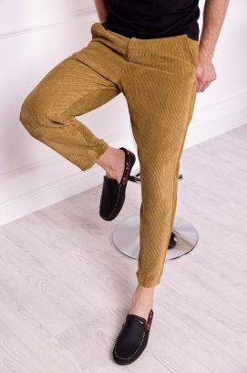 muške pantalone VEROL MUSTARD