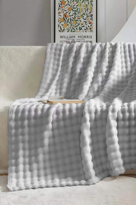 ćebe DIMFELDA LIGHT GREY 160x200 cm