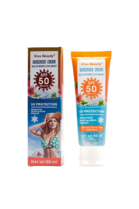 hidratantna krema za sunčanje za lice i telo Kiss Beauty Watermelon Mint SPF 50 PA++++
