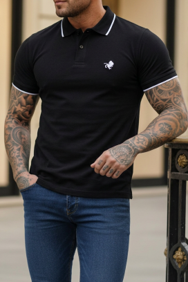 muška majica MORIFO BLACK