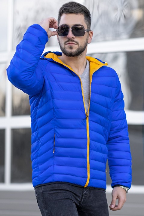 Muška jakna EVERET BLUE, Boja: plava, IVET.RS - Nova Kolekcija