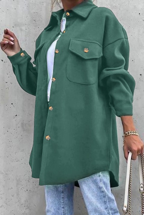 Ženska jakna-košulja NALARA KHAKI, Boja: kaki, IVET.RS - Nova Kolekcija