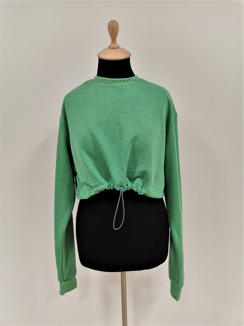 Kratka ženska dukserica 2785, Boja: zelena, IVET.RS - Nova Kolekcija