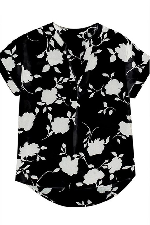 Ženska bluza RAVORSA BLACK, Boja: crna i bela, IVET.RS - Nova Kolekcija