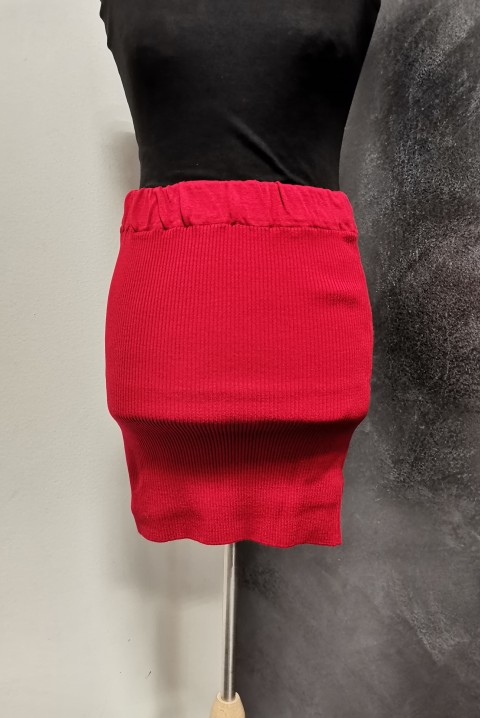Trendi mini suknja 5804, Boja: crvena, IVET.RS - Nova Kolekcija