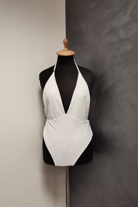 Moderan jednodelni kupaći kostim 5854, Boja: bela, IVET.RS - Nova Kolekcija