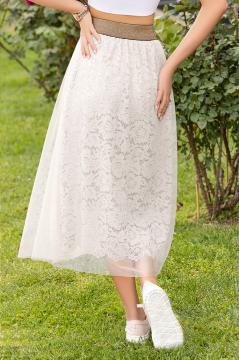 Suknja PELMENDA WHITE, Boja: bela, IVET.RS - Nova Kolekcija