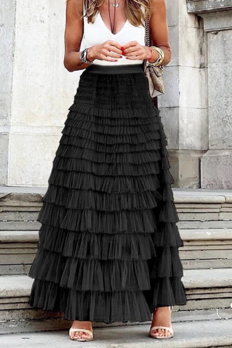 Suknja ASELIKA BLACK, Boja: crna, IVET.RS - Nova Kolekcija