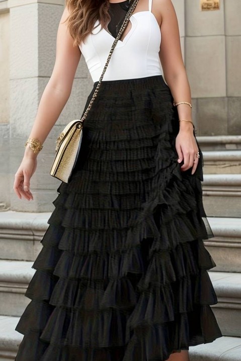 Suknja ASELIKA BLACK, Boja: crna, IVET.RS - Nova Kolekcija