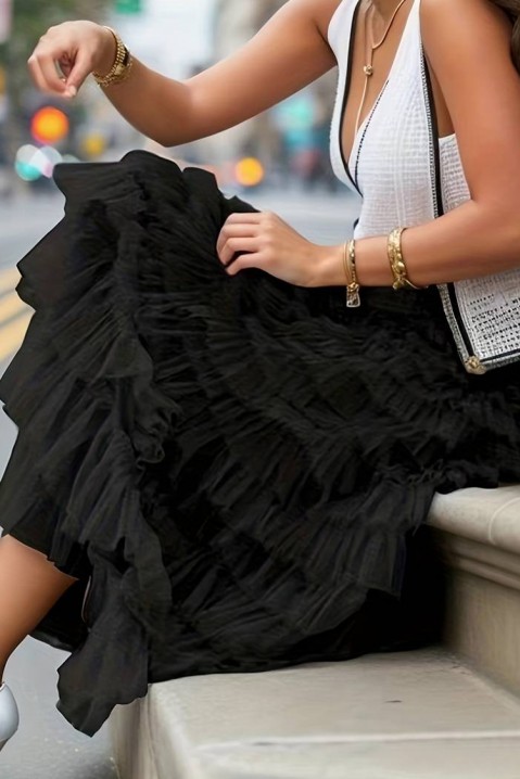 Suknja ASELIKA BLACK, Boja: crna, IVET.RS - Nova Kolekcija