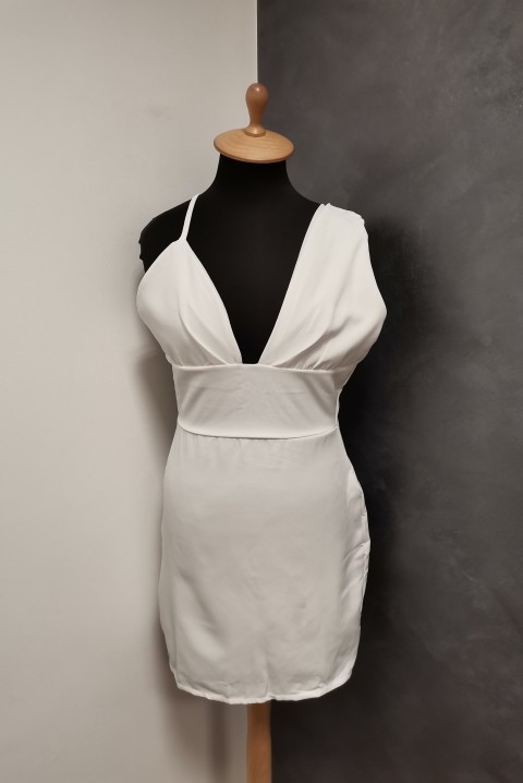 Atraktivna haljina mini dužine 6297, Boja: ecru, IVET.RS - Nova Kolekcija