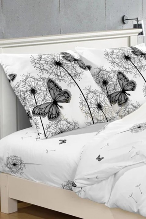 Komplet posteljine BORBELHA 200x220 cm pamučni saten, Boja: bela, IVET.RS - Nova Kolekcija