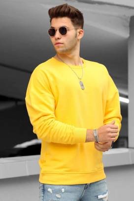 Praktična muška bluza u sezonskoj boji 6435, Boja: žuta, IVET.RS - Nova Kolekcija