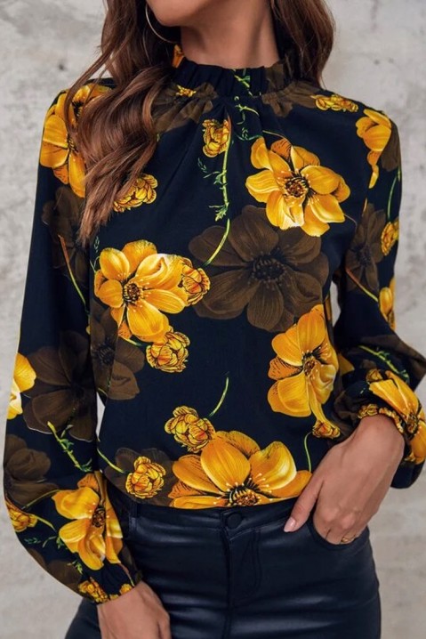 Ženska bluza ANHELA, Boja: crna i žuta, IVET.RS - Nova Kolekcija