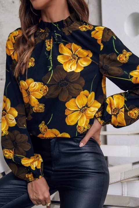Ženska bluza ANHELA, Boja: crna i žuta, IVET.RS - Nova Kolekcija