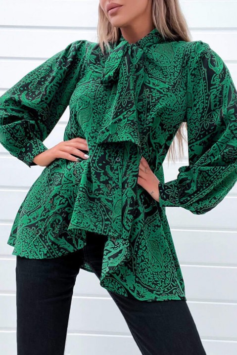 Ženska bluza FERILANA, Boja: zelena i crna, IVET.RS - Nova Kolekcija