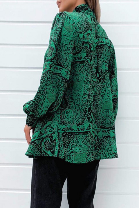 Ženska bluza FERILANA, Boja: zelena i crna, IVET.RS - Nova Kolekcija