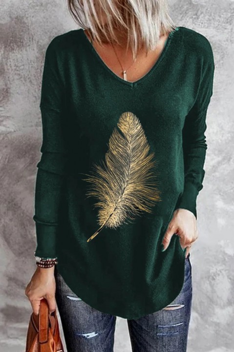 Ženska bluza FERINDA GREEN, Boja: zelena, IVET.RS - Nova Kolekcija
