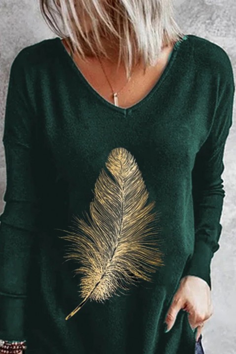 Ženska bluza FERINDA GREEN, Boja: zelena, IVET.RS - Nova Kolekcija