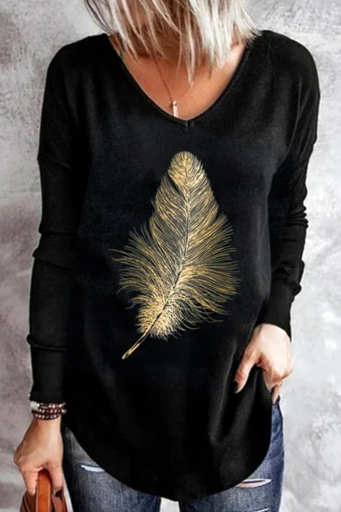 Ženska bluza FERINDA BLACK, Boja: crna, IVET.RS - Nova Kolekcija