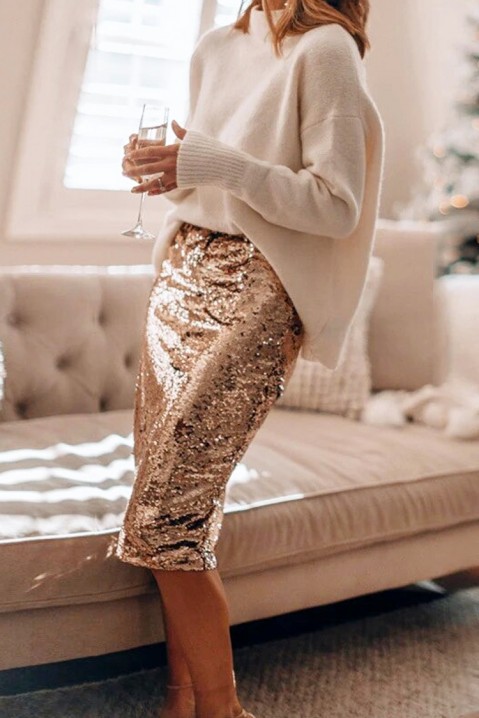 Suknja FERLIPA GOLD, Boja: zlatna, IVET.RS - Nova Kolekcija