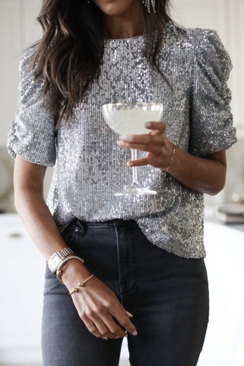 Bluza KREMISA SILVER, Boja: srebrna, IVET.RS - Nova Kolekcija