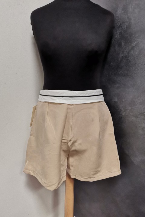 Aktuelan model suknje - pantalona modernog dizajna 6637, Boja: bež, IVET.RS - Nova Kolekcija