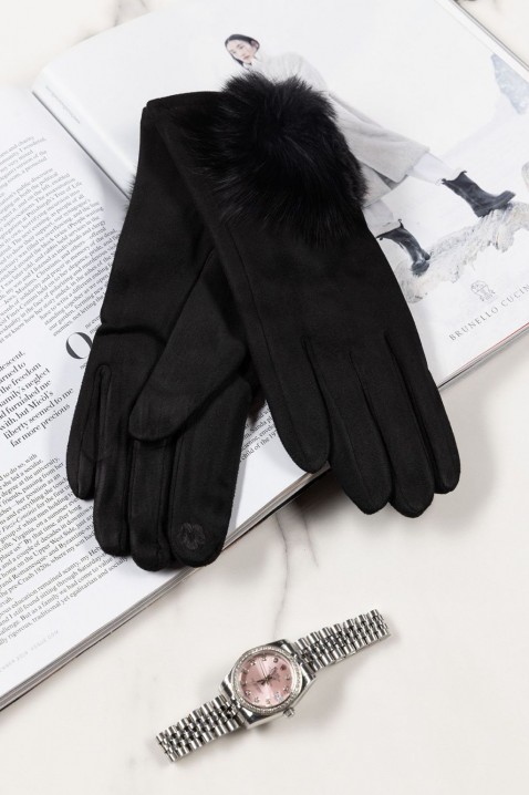 Ženske rukavice GOLSITA BLACK, Boja: crna, IVET.RS - Nova Kolekcija