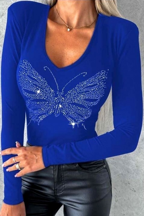 Ženska bluza MARIESA BLUE, Boja: plava, IVET.RS - Nova Kolekcija