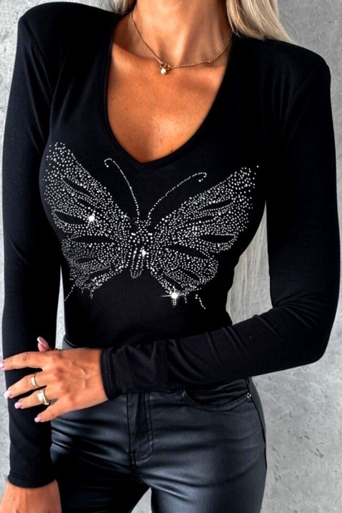 Ženska bluza MARIESA BLACK, Boja: crna, IVET.RS - Nova Kolekcija