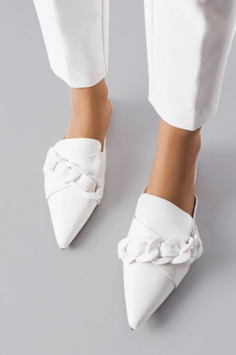 Ženske papuče BATENDA WHITE, Boja: bela, IVET.RS - Nova Kolekcija