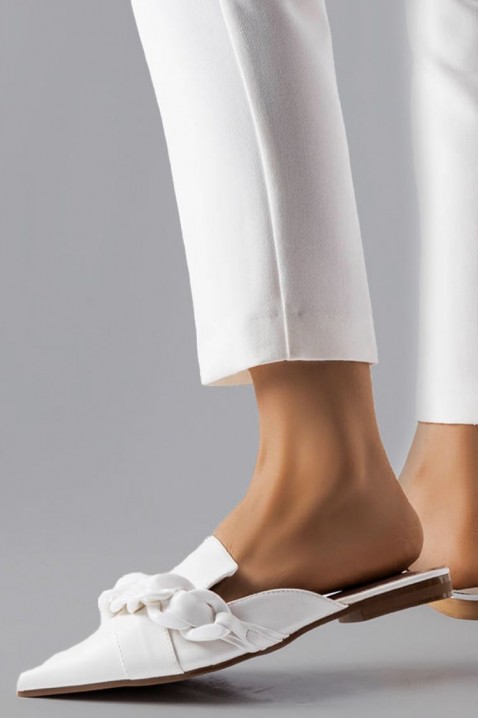 Ženske papuče BATENDA WHITE, Boja: bela, IVET.RS - Nova Kolekcija
