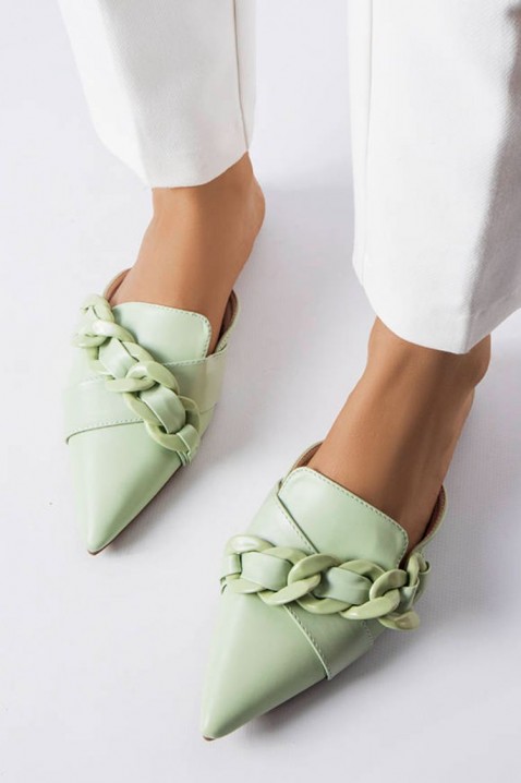 Ženske papuče BATENDA GREEN, Boja: zelena, IVET.RS - Nova Kolekcija