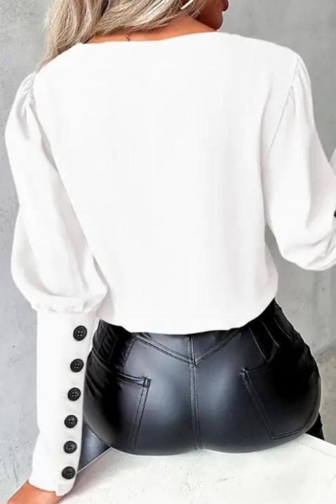 Ženska bluza ROMILSA WHITE, Boja: crna i bela, IVET.RS - Nova Kolekcija