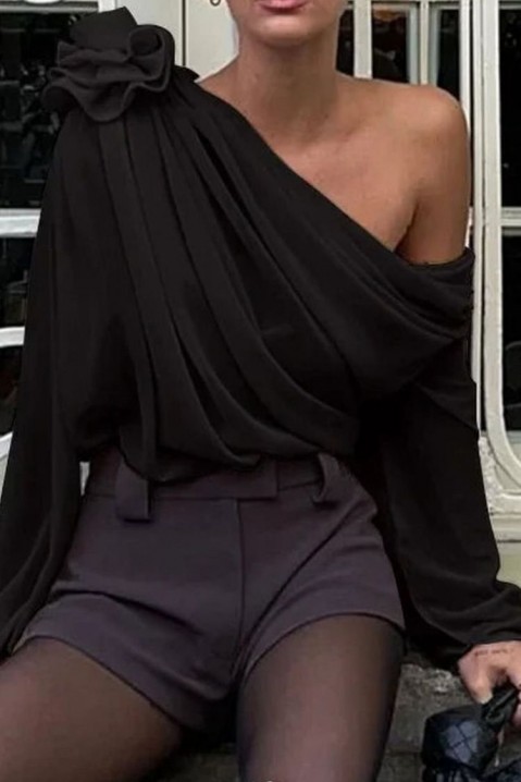 Ženska bluza AMOLSINA BLACK, Boja: crna, IVET.RS - Nova Kolekcija