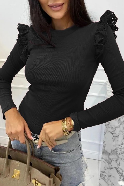 Ženska bluza RILEMDA BLACK, Boja: crna, IVET.RS - Nova Kolekcija