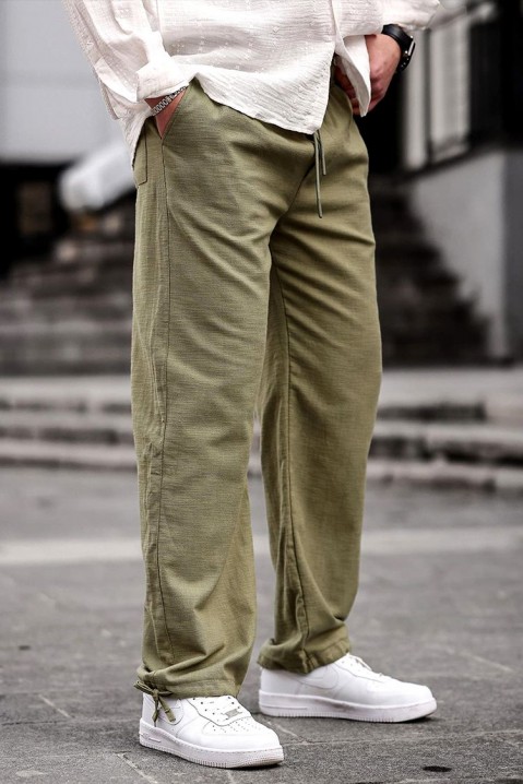 Muške pantalone LEFONHO KHAKI, Boja: kaki, IVET.RS - Nova Kolekcija