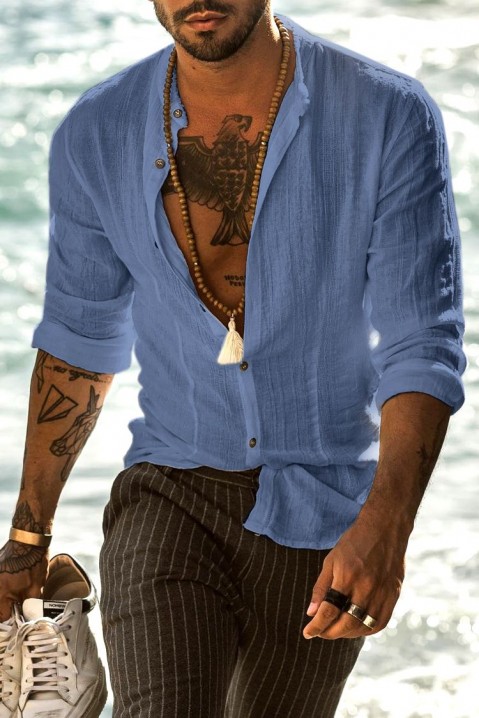 Muška košulja FENDORO BLUE, Boja: plava, IVET.RS - Nova Kolekcija