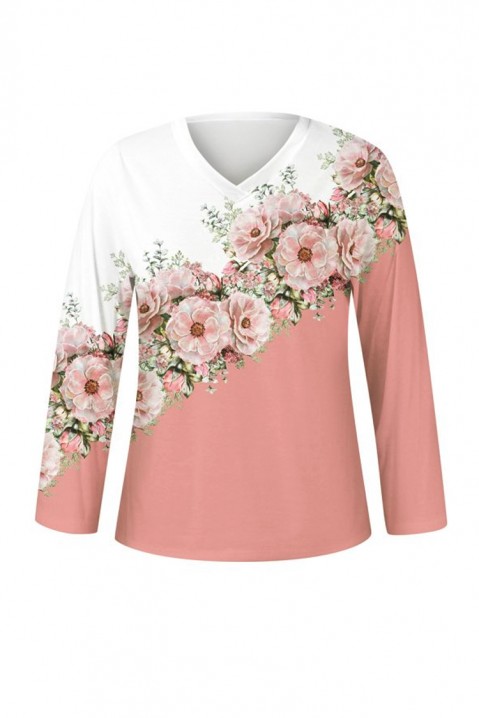 Ženska bluza BLUMPELSA, Boja: bela i roze, IVET.RS - Nova Kolekcija