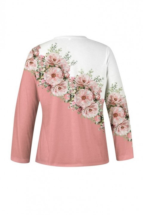 Ženska bluza BLUMPELSA, Boja: bela i roze, IVET.RS - Nova Kolekcija