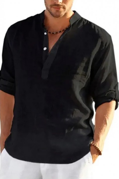 Muška košulja RENFILDO BLACK, Boja: crna, IVET.RS - Nova Kolekcija