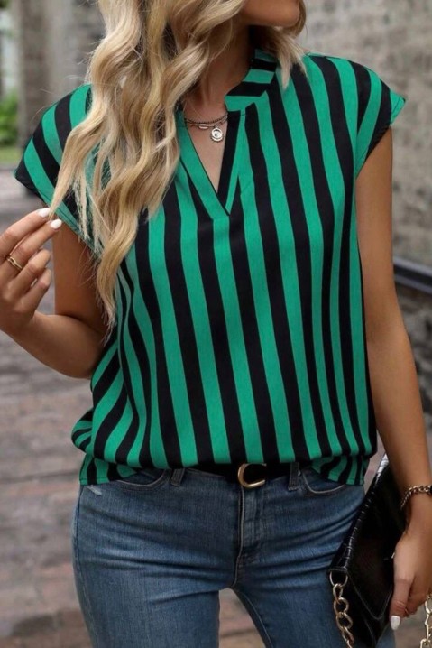 Ženska bluza KRESILDA GREEN, Boja: zelena i crna, IVET.RS - Nova Kolekcija