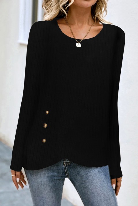 Ženska bluza PIROLZA BLACK, Boja: crna, IVET.RS - Nova Kolekcija