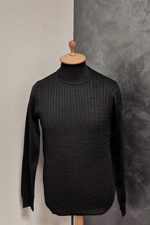 Moderan i udoban muški džemper 6819, Boja: crna, IVET.RS - Nova Kolekcija