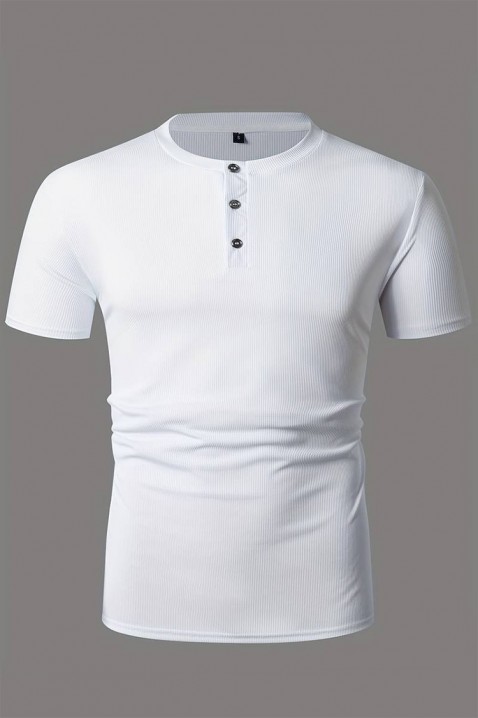 Muška majica BRUNETO WHITE, Boja: bela, IVET.RS - Nova Kolekcija