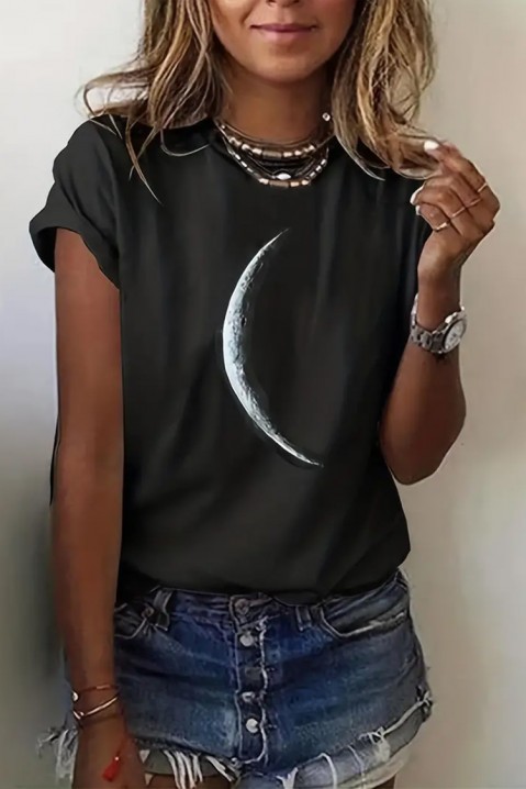 Majica DANIERFA BLACK, Boja: crna, IVET.RS - Nova Kolekcija