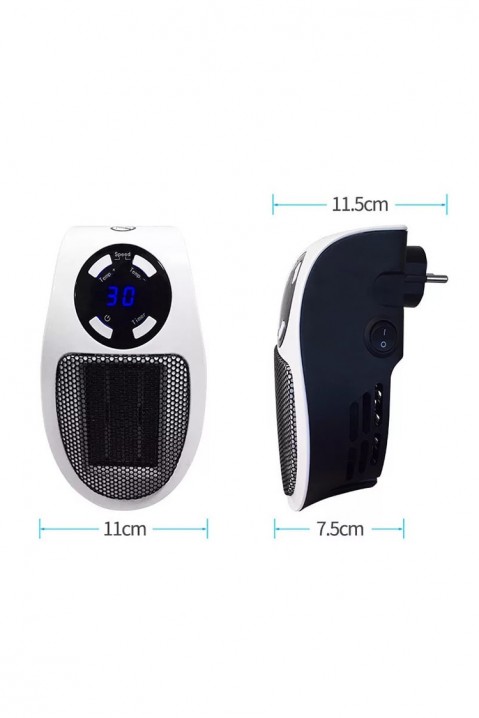 Mini grejač sa ventilatorom ROBENTI, Boja: crna i bela, IVET.RS - Nova Kolekcija
