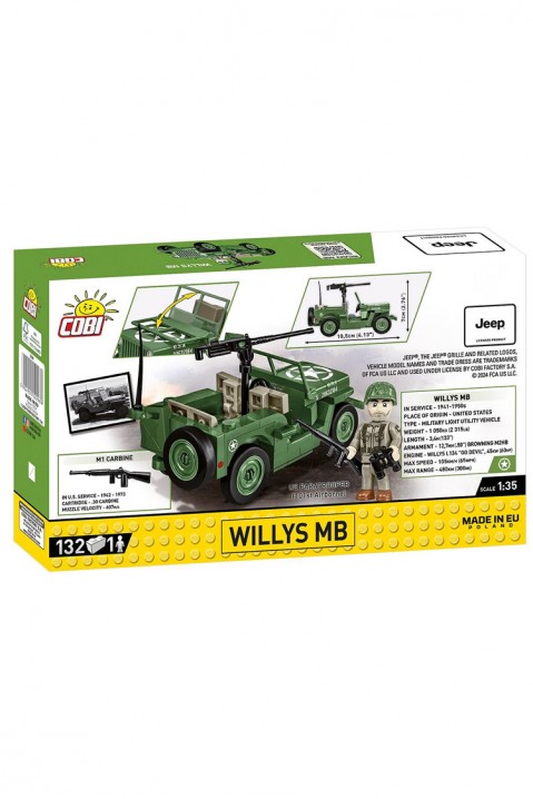 Konstruktor Cobi Willys MB - dela 132IVET.RS - Nova Kolekcija